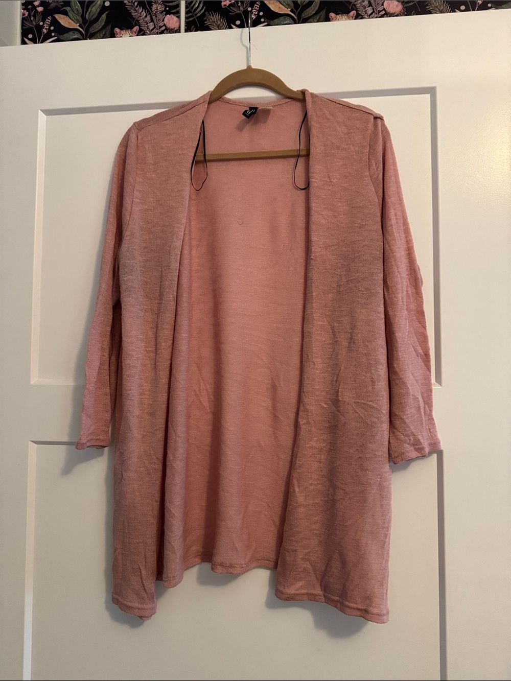 H&M Dusty Pink Open Front Cardigan